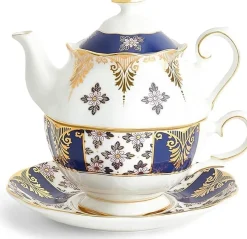 Royal Albert Teapots|Tea For One|100 Years of 1900 Regency Blue Tea for One