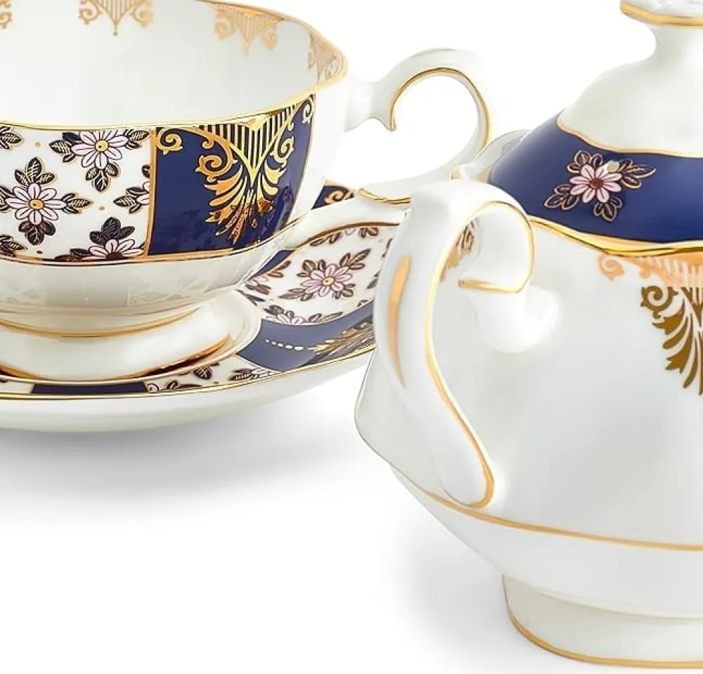 Royal Albert Teapots|Tea For One|100 Years of 1900 Regency Blue Tea for One