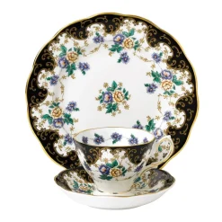 Royal Albert Tea Plates|Tea Sets|100 Years of 1990 Bouquet Teacup, Saucer & Plate Set