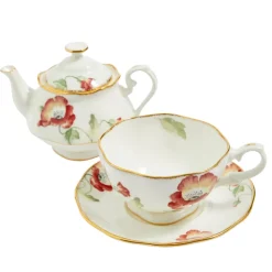 Royal Albert Tea For One|Teapots|100 Years of 1970 Poppy Tea for One
