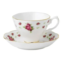 Royal Albert Teacups & Saucers|New Country Roses White Teacup & Saucer