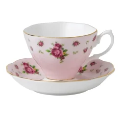 Royal Albert Teacups & Saucers|New Country Roses Pink Teacup & Saucer