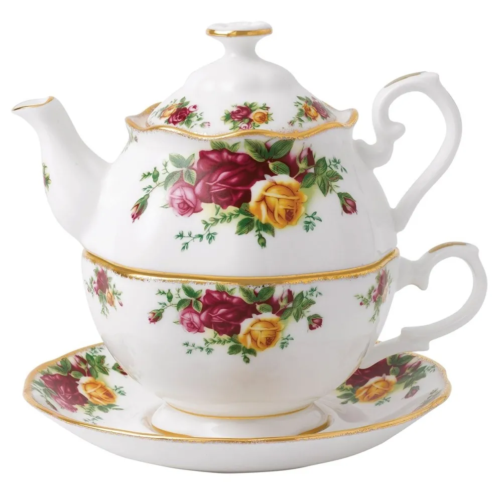 Royal Albert Teacups & Saucers|Tea For One|Old Country Roses Tea for One