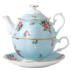 Royal Albert Tea For One|Teapots|Polka Blue Tea for One 500ml 16.9floz