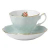 Royal Albert Teacups & Saucers|Polka Rose Vintage Teacup & Saucer