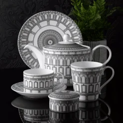 Royal Crown Derby Royal Crown Derby China|Assorted Mugs|Royal Albert Hall 150th Anniversary Columns Beaker Mug