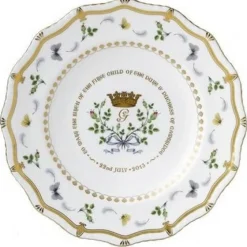 Royal Crown Derby Royal Crown Derby China|Royal Baby 2013 Gadroon Plate
