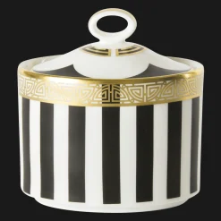 Royal Crown Derby Royal Crown Derby China|Creamers & Sugar Bowls|Satori Black Covered Sugar