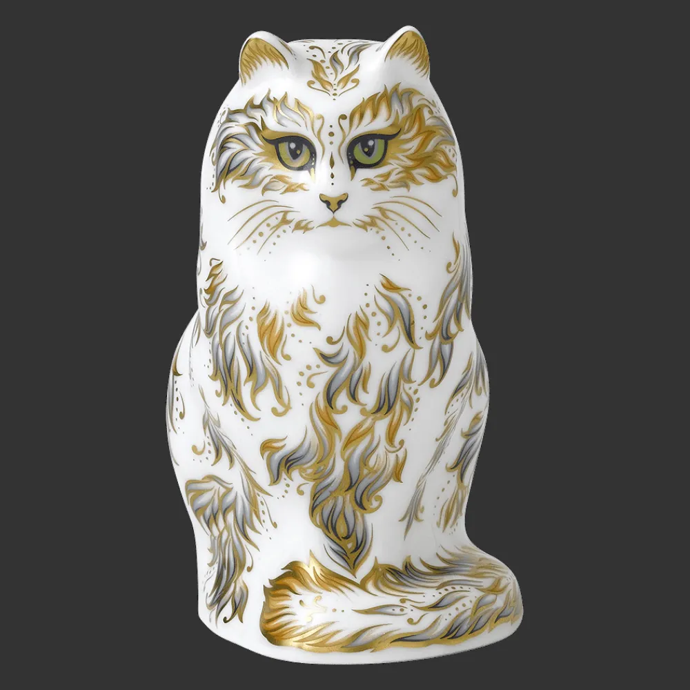 Royal Crown Derby Home Accents|Royal Crown Derby Figurines|Fifi the Cat