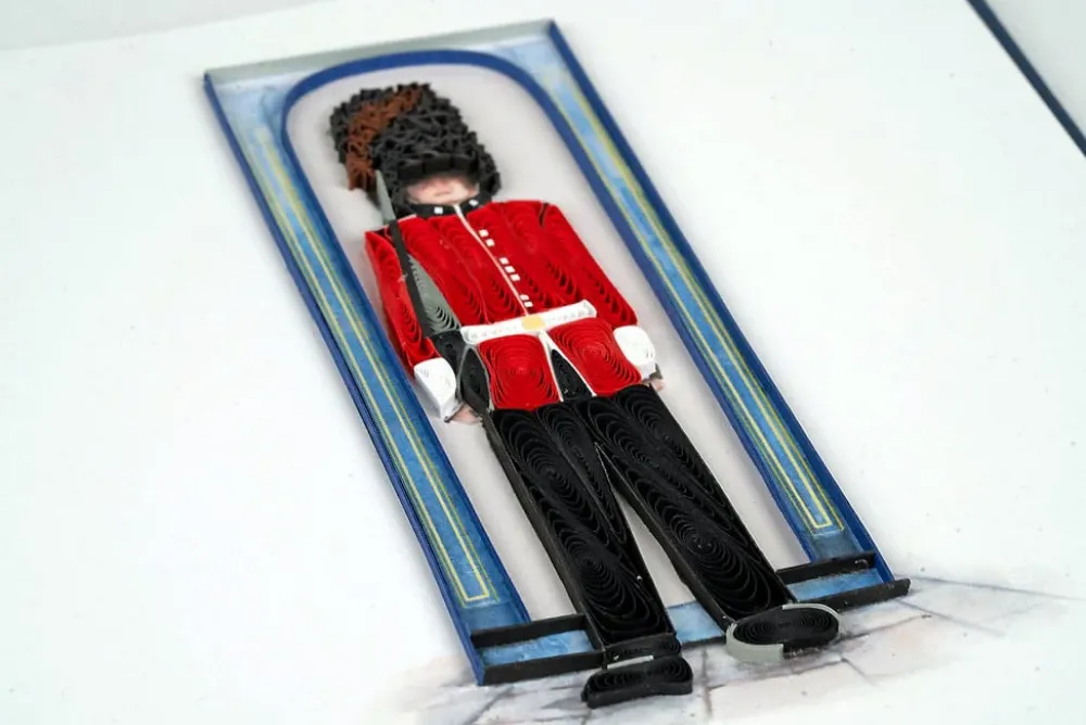 Greeting Cards|Royal Guard Quilled Greeting Card