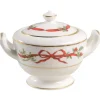 Royal Worcester Royal Worcester|Creamers & Sugar Bowls|Holly Ribbons Covered Sugar Bowl
