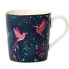 Sara Miller London Assorted Mugs|Sara Miller India Hummingbird Paradise Blue Mug