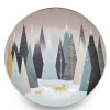 Sara Miller London Tea Plates|Sara Miller Frosted Pines Dessert Plate (Deer)