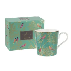 Sara Miller London Assorted Mugs|Sara Miller Chelsea Collection Green Birds Mug