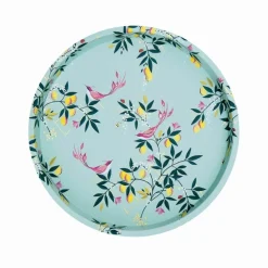 Sara Miller London Trays|Tea Trays|Sarah Miller Duck Egg Orchard Deepwell Tray