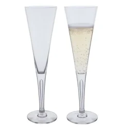 Dartington Crystal|Glasses & Steins|Sharon Celebration Flute Pair