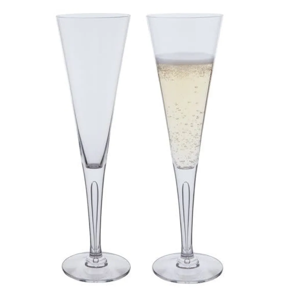 Dartington Crystal|Glasses & Steins|Sharon Celebration Flute Pair