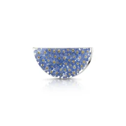 Shrieking Violet Pins & Brooches|Forget-Me-Not Half Moon Silver Brooch