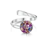 Shrieking Violet Rings|Purple Haze Round Silver Ring