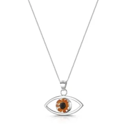 Shrieking Violet Necklaces & Pendants|Sunflower Lucky Eye Silver Pendant Necklace