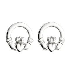 Solvar Earrings|Claddagh Silver Stud Earrings