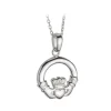 Solvar Necklaces & Pendants|Claddagh Sterling Silver Pendant Necklace