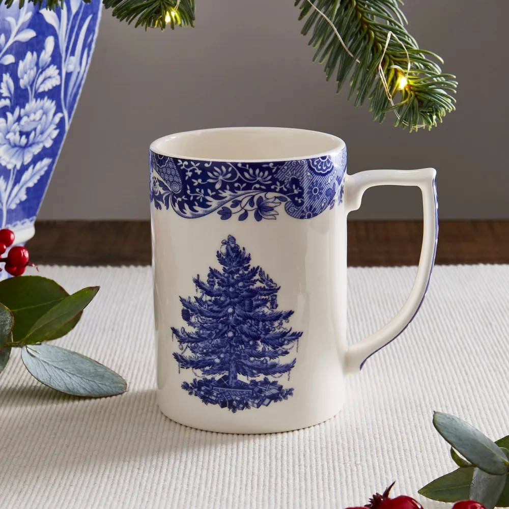 Spode Assorted Mugs|Blue Italian Christmas Tree Mug
