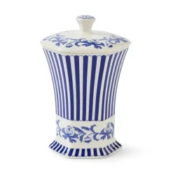 Spode Vases|Blue Italian Steccato Mini Vase