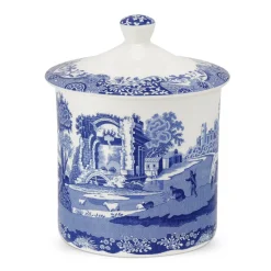 Spode Storage Jars|Blue Italian Storage Jar