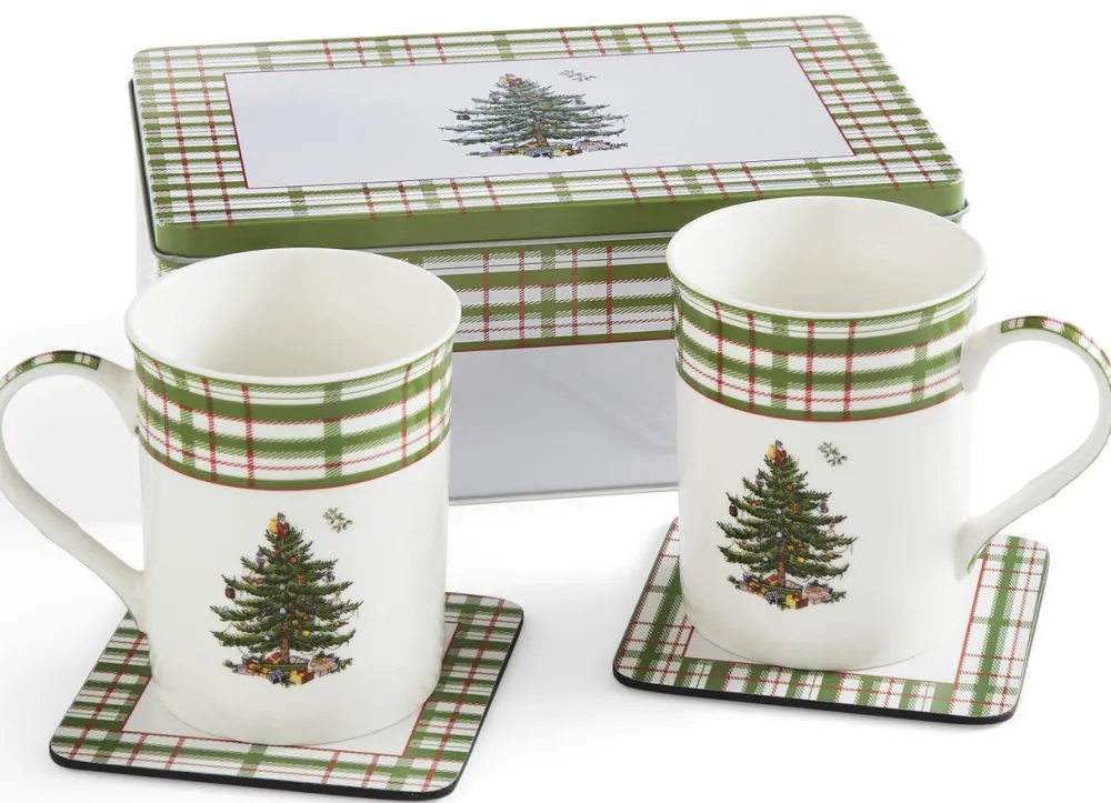 Spode Assorted Mugs|Christmas Tree 2025 Annual Mug & Tin Set