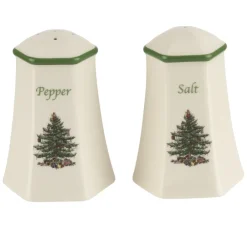 Spode Kitchen Tools|Christmas Tree Hexagonal Salt & Pepper Shaker Set