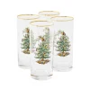 Spode Glasses & Steins|Christmas Tree Highball Glasses Set