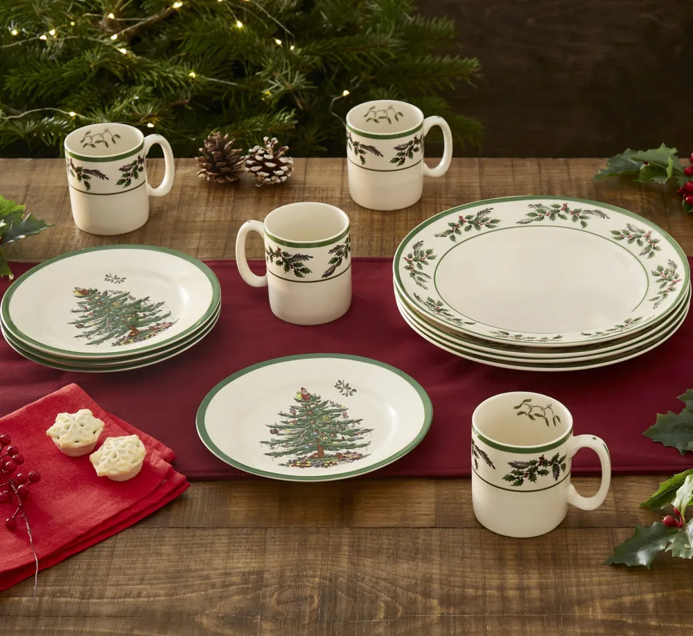 Spode Assorted Mugs|Christmas Tree Holly Mug
