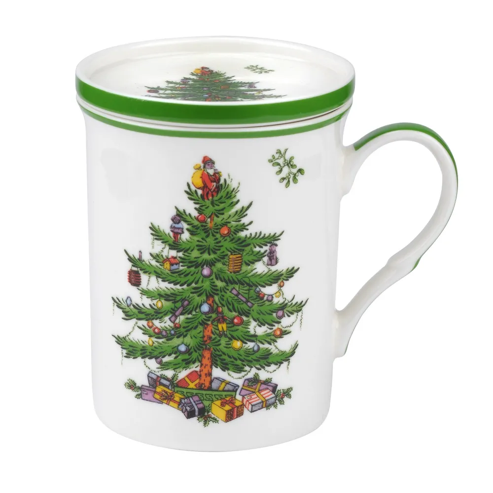 Spode Assorted Mugs|Christmas Tree Mug & Coaster Set
