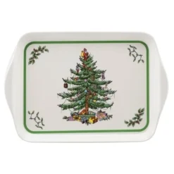 Spode Trays|Christmas Tree Nutcracker Mugs & Tray Set