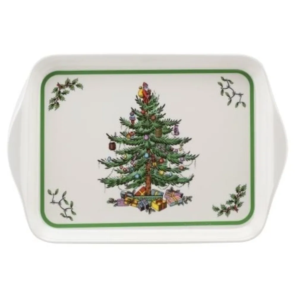 Spode Trays|Christmas Tree Nutcracker Mugs & Tray Set