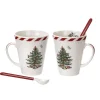 Spode Assorted Mugs|Christmas Tree Peppermint Mug & Spoon Set