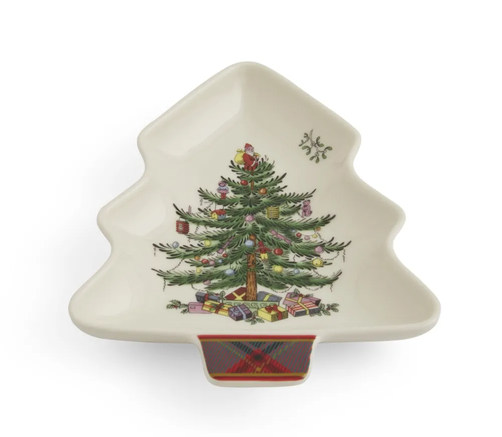 Spode Kitchen Tools|Christmas Tree Tartan Spoon Rest