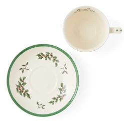 Spode Teacups & Saucers|Christmas Tree Teacup & Saucer