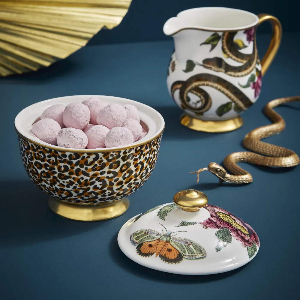 Spode Creamers & Sugar Bowls|Creatures of Curiosity Leopard Lidded Sugar Bowl