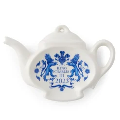 Spode King Charles Iii|Tea Bag Holders & Squeezers|King's Coronation Tea Tidy