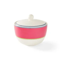 Spode Creamers & Sugar Bowls|Kit Kemp Calypso Pink Covered Sugar Bowl
