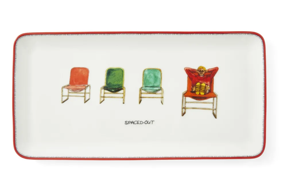 Spode Serving Plates|Kit Kemp Doodles Sandwich Platter