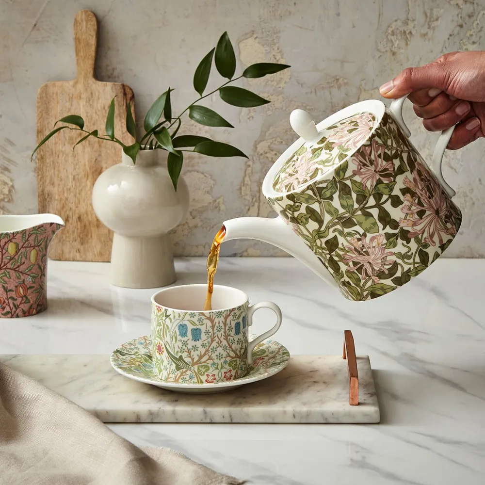 Spode Teapots|Morris & Co. Honeysuckle Teapot