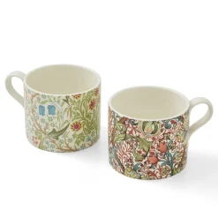 Spode Assorted Mugs|Morris & Co. Set of 2 Mugs (Blackthorn and Golden Lily)