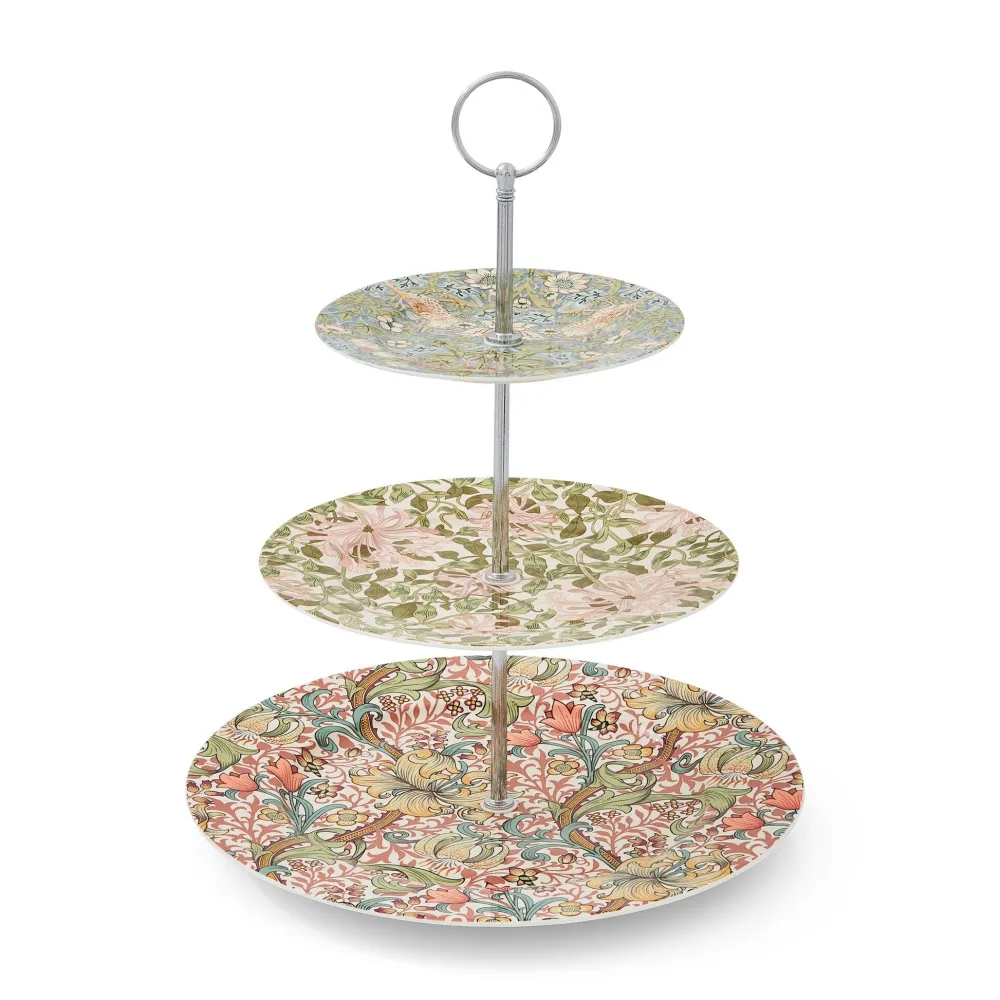 Spode Serving Plates|Morris & Co. 3-Tier Cake Stand