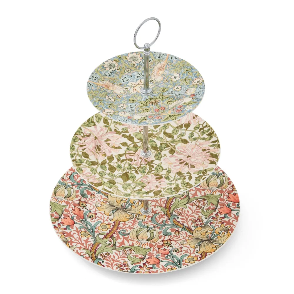 Spode Serving Plates|Morris & Co. 3-Tier Cake Stand