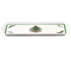 Spode Tea Trays|Christmas Tree Sandwich Tray