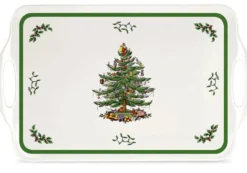 Spode Tea Trays|Serving Plates|Christmas Tree Serving Tray