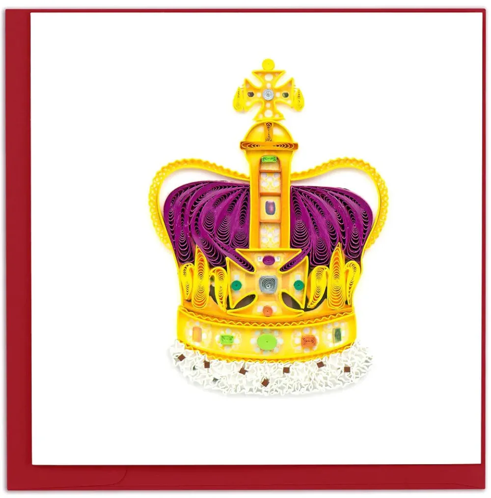 Greeting Cards|St. Edward's Crown Quilled Greeting Card